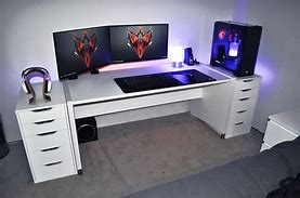 Image result for Gaming Desk with Drawers