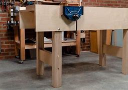 Image result for Laminated Woodworkers Workbench