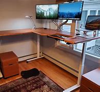 Image result for Reversible L-shaped Desk with Hutch