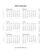 Image result for 2021 Calendar Printable Horizontal