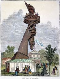 Image result for Statue of Liberty 1876