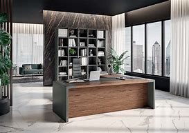 Image result for Modern Executive Glass Office Desk