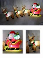 Image result for Santa and Reindeer Inflatable
