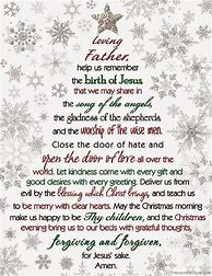 Image result for A Christmas Prayer Poem