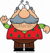 Image result for Old Man Christmas Cartoon