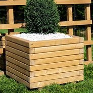 Image result for Wooden Tree Planter