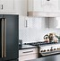 Image result for GE Black Slate Appliances with White Cabinets