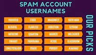 Image result for Spam Account Names Instagram