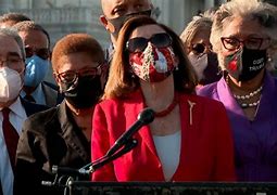 Image result for Nancy Pelosi Give George Floyd Family Flag