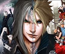 Image result for FF7 Cloud vs Sephiroth