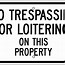 Image result for No Trespassing Signs Printable
