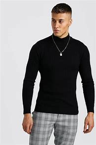 Image result for Fashion Nova Men Black Sweater Turtleneck