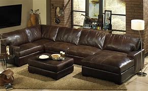 Image result for Leather Chaise Sofa