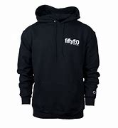 Image result for Black Champion Hoodie with Red Logo
