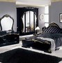 Image result for Modern Black Lacquer Bedroom Set
