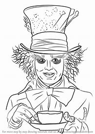 Image result for Easy Alice in Wonderland Drawings Mad Hatter