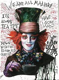 Image result for Drawing of Mad Hatter