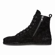 Image result for Women's Black Leather High Tops