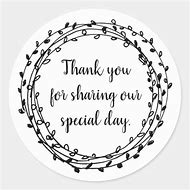 Image result for Thank You for Sharing Our Day Tags Template