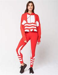 Image result for Short Sleeve Women%27s Adidas Cropped Hoodies