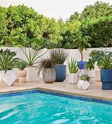 Image result for Paver Planters Near Pool