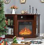 Image result for Corner Electric Fireplace TV Stand