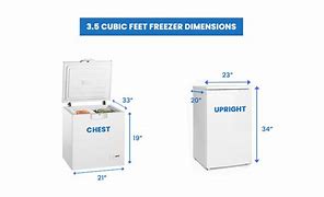 Image result for 5 Cu FT Freezer Size