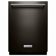 Image result for KitchenAid Dishwasher Front Panel Black Stainless Steel