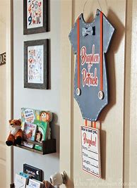Image result for Personalized Baby Door Hanger