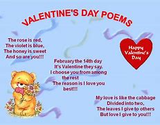 Image result for Short Funny Valentine Poems for Friends