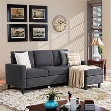Image result for Gray Sectional Sleeper Sofa