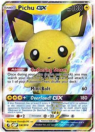 Image result for Pichu Pokemon Card GX