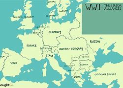 Image result for WWI Alliances Map