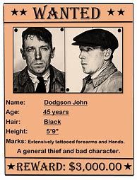 Image result for Most Wanted Poster Blank
