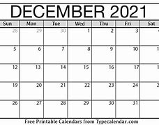 Image result for December 2021 Calendar