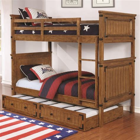Coronado Bunk Bed Casual Wooden Twin over Twin Bunk Bed   Quality  