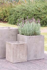 Image result for Concrete Patio with Planters