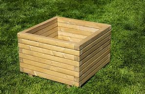 Image result for Square Wood Planters