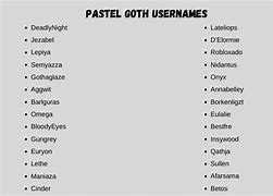 Image result for Goth Usernames