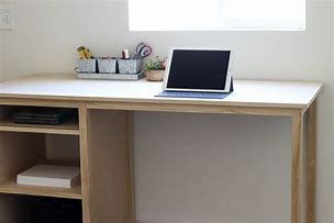 Image result for Counter Height Desk with Storage