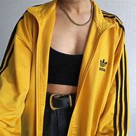 Image result for Adidas Black White and Yellow Hoodie Women