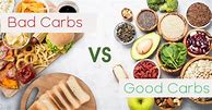 Image result for Good Carbs Bad Carbs Chart