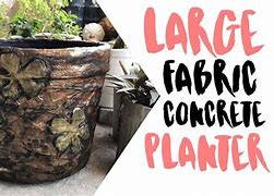 Image result for Fabric Concrete Planters