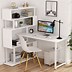 Image result for White Corner Computer Desks for Small Spaces