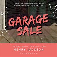 Image result for Example of Garage Sale Ad