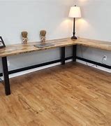 Image result for rustic wooden desk set