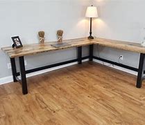Image result for DIY Wood and Metal Desk