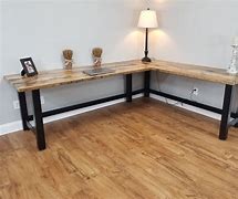 Image result for long wooden office desk