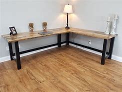 Image result for Long Wooden Desk