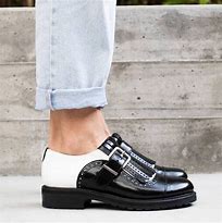 Image result for Black White Oxford Shoes Women